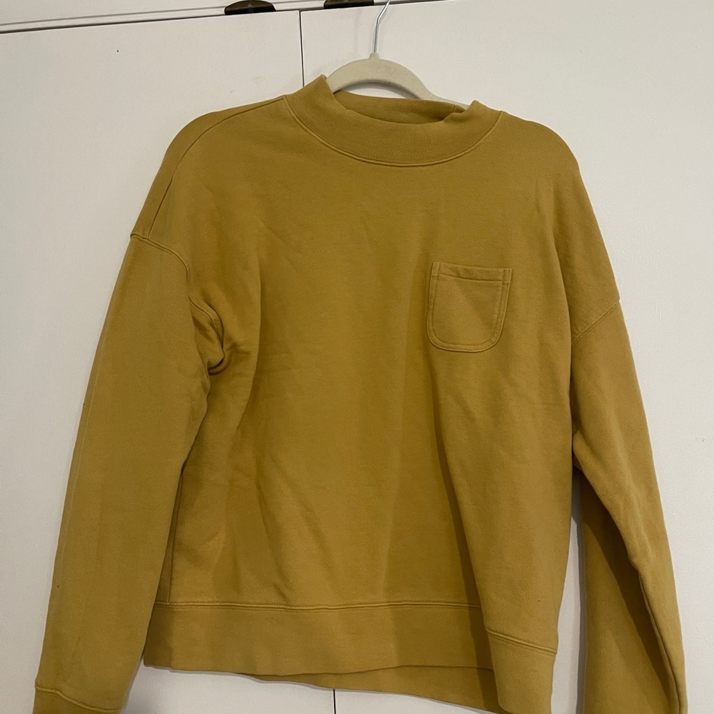 Madewell Crewneck Yellow Sweatshirt